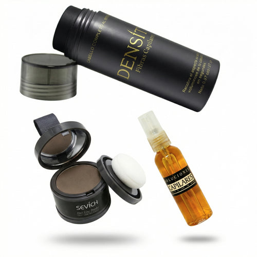 COMBO 1 ( FRASCO DE FIBRA CAPILAR + LACA DE FIJACION + CORRECTOR DE LINEA ) - SOLUCIONES CAPILARESCOMBO 1 ( FRASCO DE FIBRA CAPILAR + LACA DE FIJACION + CORRECTOR DE LINEA )SOLUCIONES CAPILARESFisico
