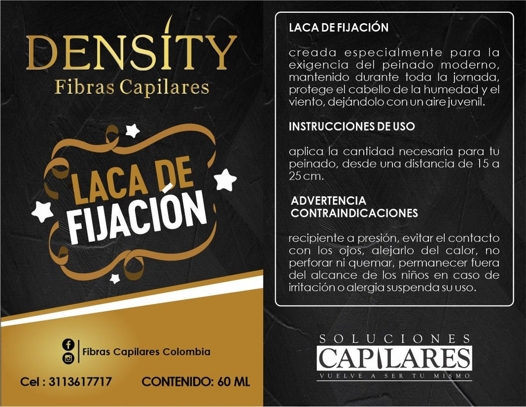 Laca De Fijacion Density X 60 ml - SOLUCIONES CAPILARESLaca De Fijacion Density X 60 mlSOLUCIONES CAPILARESFisico