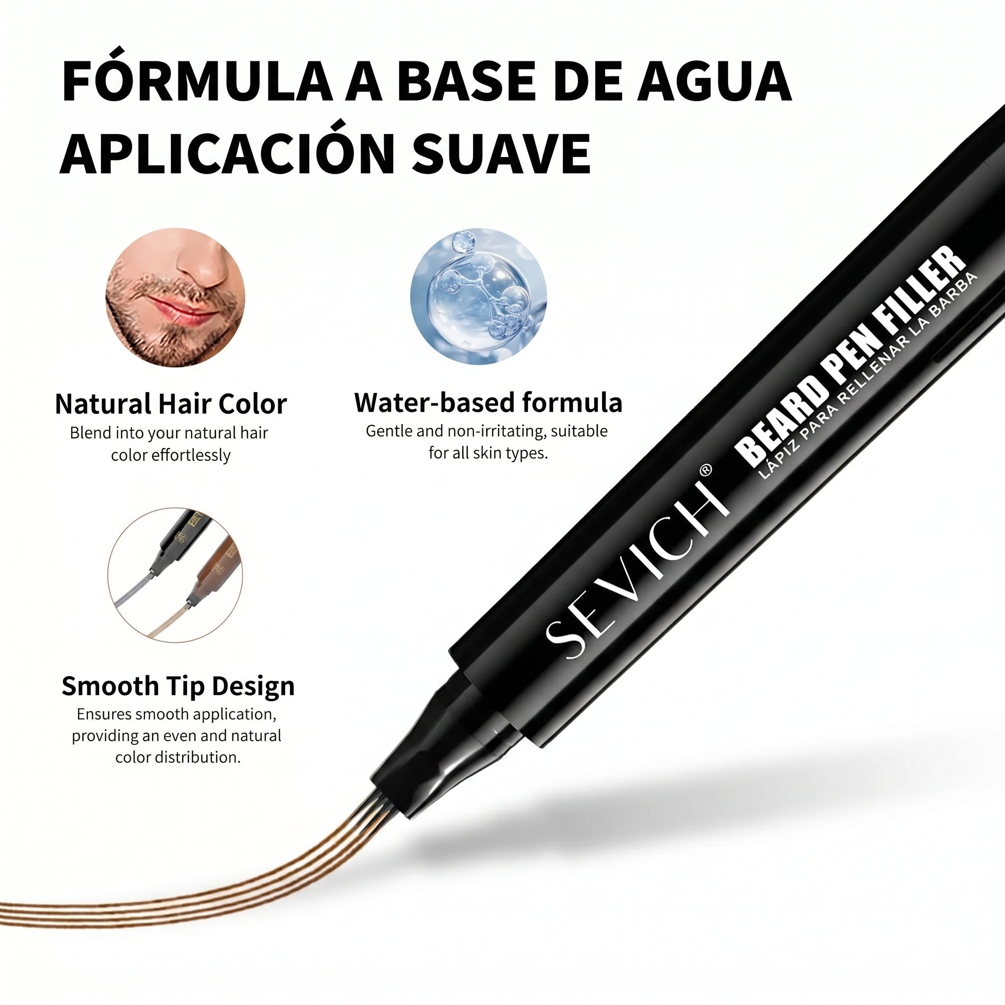 LAPIZ RELLENADOR DE BARBA RESISTENTE - SOLUCIONES CAPILARESLAPIZ RELLENADOR DE BARBA RESISTENTESOLUCIONES CAPILARESFisico