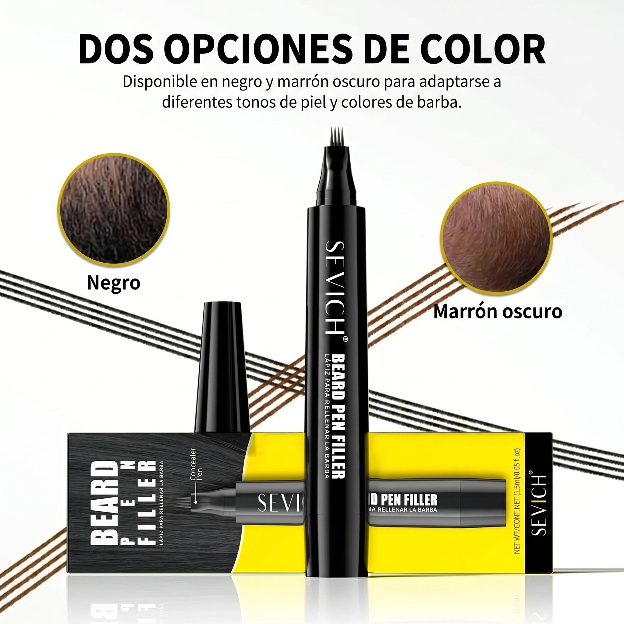 LAPIZ RELLENADOR DE BARBA RESISTENTE - SOLUCIONES CAPILARESLAPIZ RELLENADOR DE BARBA RESISTENTESOLUCIONES CAPILARESFisico